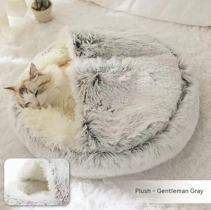 PawPillow™ Cozy Plush 2-in-1 Pet Bed – Warm & Soft for Dogs & Cats