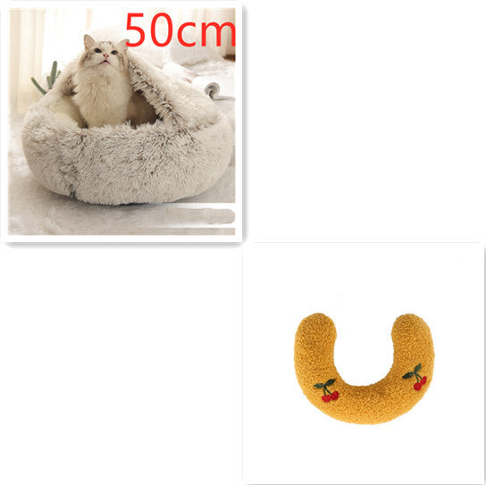 PawPillow™ Cozy Plush 2-in-1 Pet Bed – Warm & Soft for Dogs & Cats