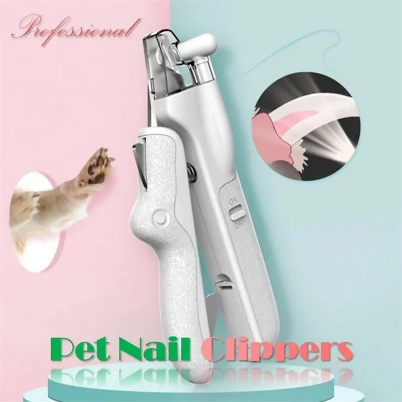 TrimSure™ LED Pet Nail Clippers – Precise & Safe Grooming for Dogs & Cats