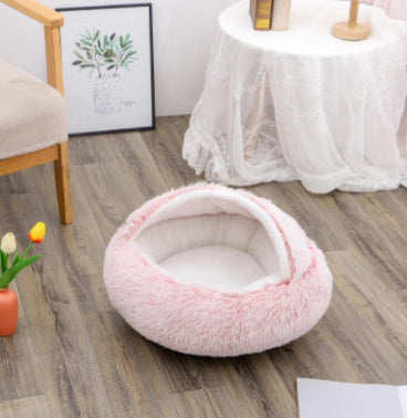 PawPillow™ Cozy Plush 2-in-1 Pet Bed – Warm & Soft for Dogs & Cats