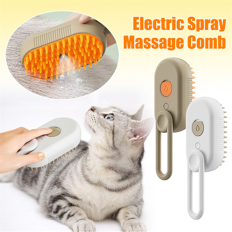 GroomEase 3-in-1 Electric Pet Steam Brush