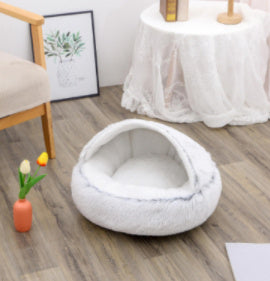 PawPillow™ Cozy Plush 2-in-1 Pet Bed – Warm & Soft for Dogs & Cats
