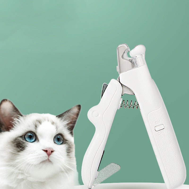 TrimSure™ LED Pet Nail Clippers – Precise & Safe Grooming for Dogs & Cats