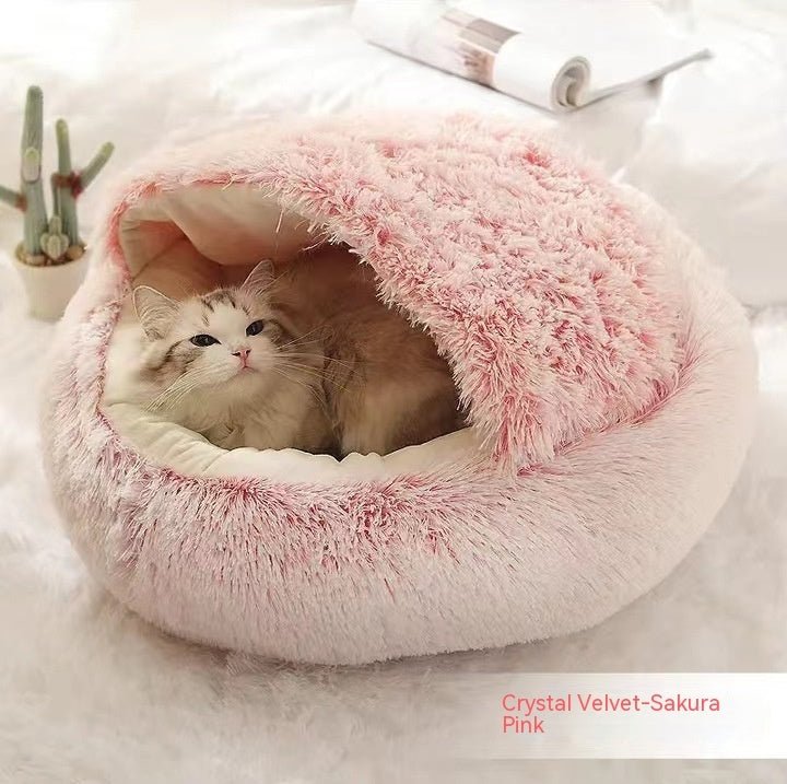 PawPillow™ Cozy Plush 2-in-1 Pet Bed – Warm & Soft for Dogs & Cats