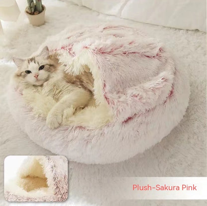 PawPillow™ Cozy Plush 2-in-1 Pet Bed – Warm & Soft for Dogs & Cats