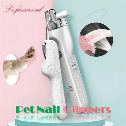 TrimSure™ LED Pet Nail Clippers – Precise & Safe Grooming for Dogs & Cats