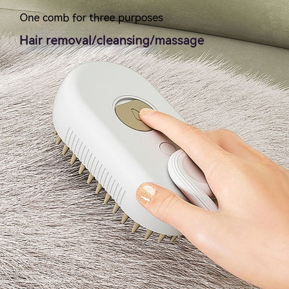 GroomEase 3-in-1 Electric Pet Steam Brush