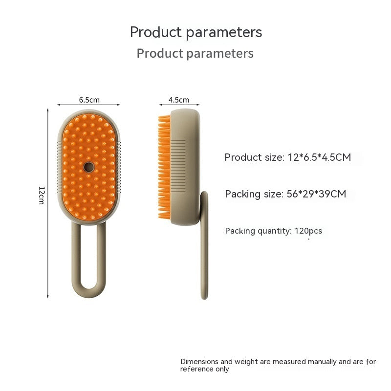 GroomEase 3-in-1 Electric Pet Steam Brush